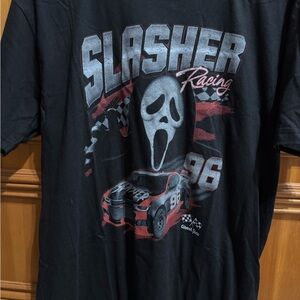 Ghost Face Slasher Racing Graphic T-Shirt